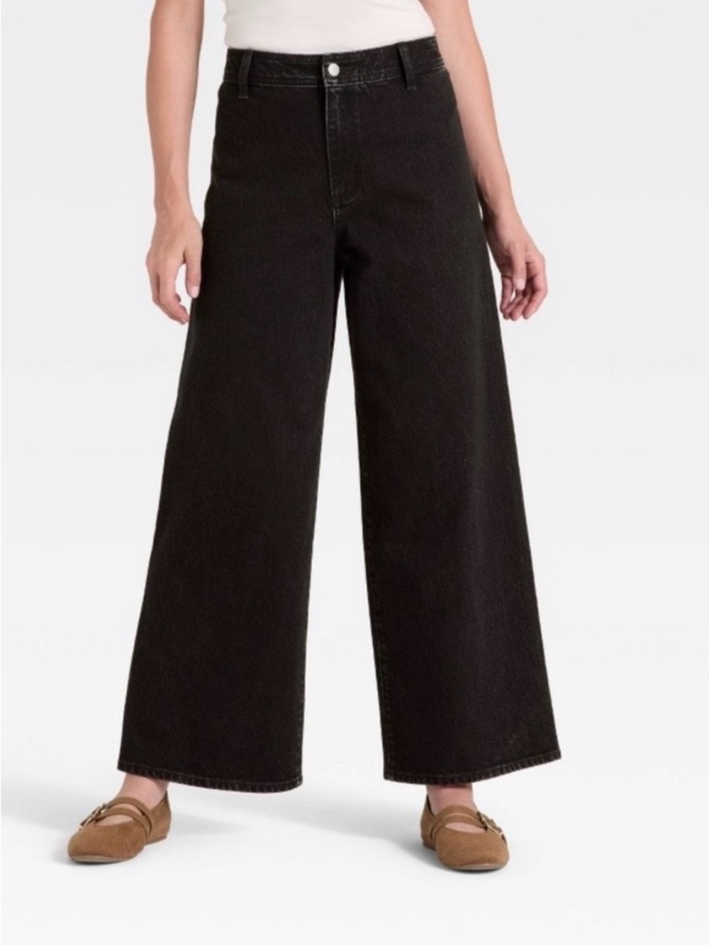 Universal Thread Black Wide-Leg High-Rise Jeans